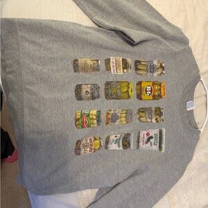 Gray Graphic Men’s Sweater